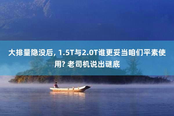 大排量隐没后, 1.5T与2.0T谁更妥当咱们平素使用? 老司机说出谜底